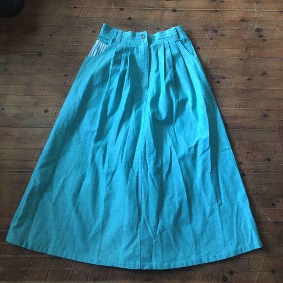 Chaus Sport vintage 80’s long S field skirt - Picture 1 of 5